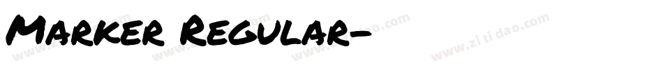 Marker Regular字体转换